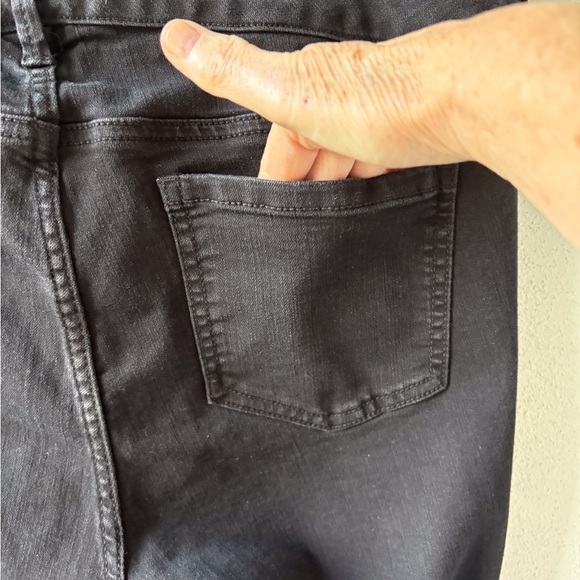 Torrid Black Skinny Stretch Jeans Size 18T Stretch Goth Moto Bikercore - Picture 6 of 14